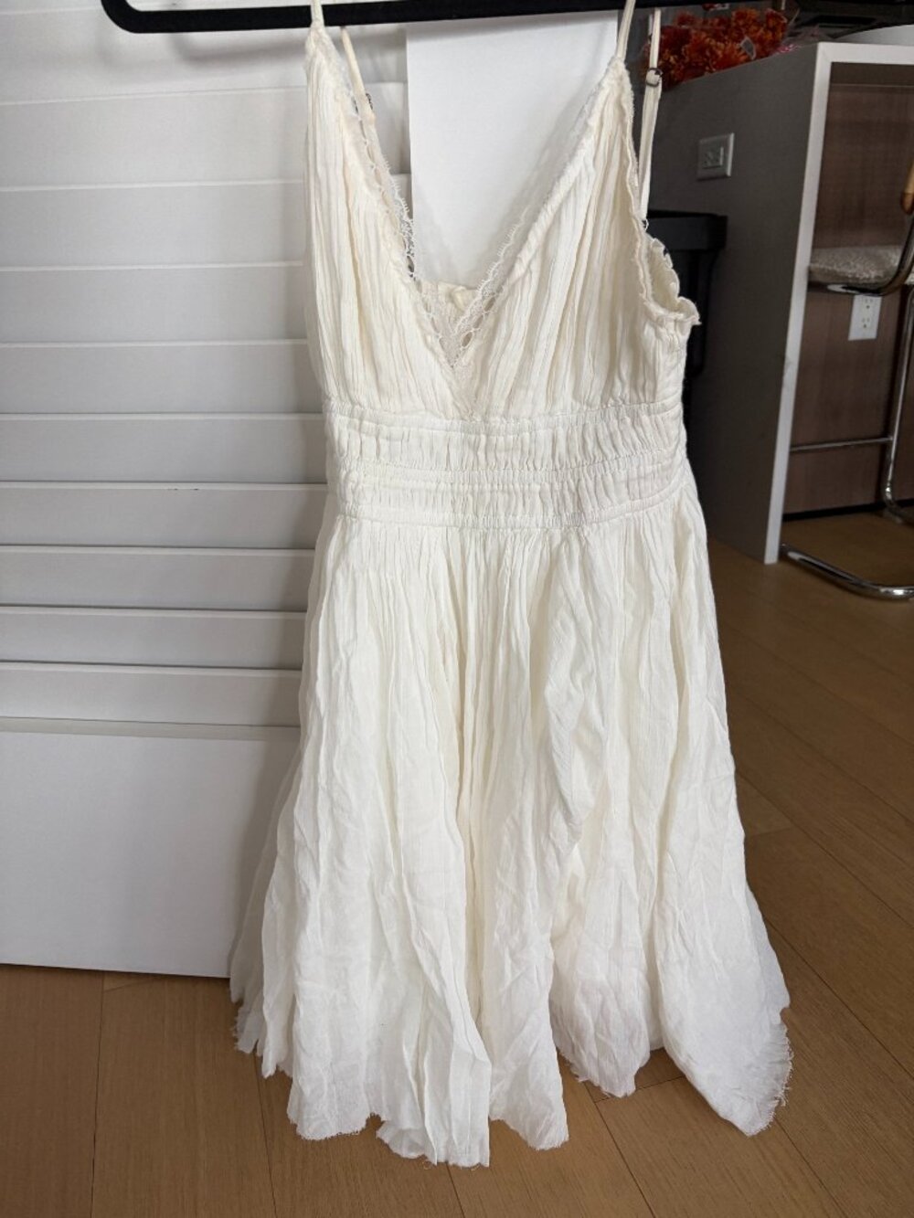 White Flowy Dress